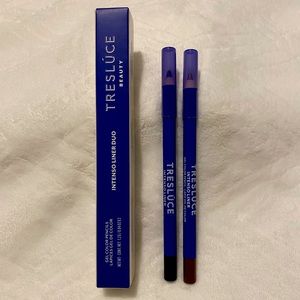 Tresluce eyeliner duo in matte black and shimmery bronze